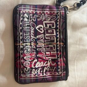 Coach Multicolor Graphic Clutch
